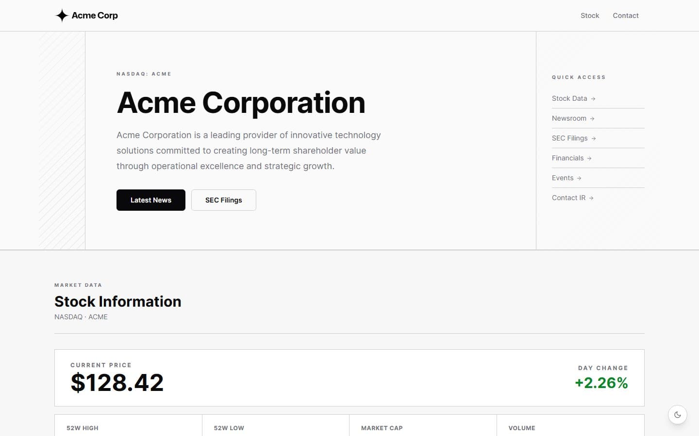 Arch template preview
