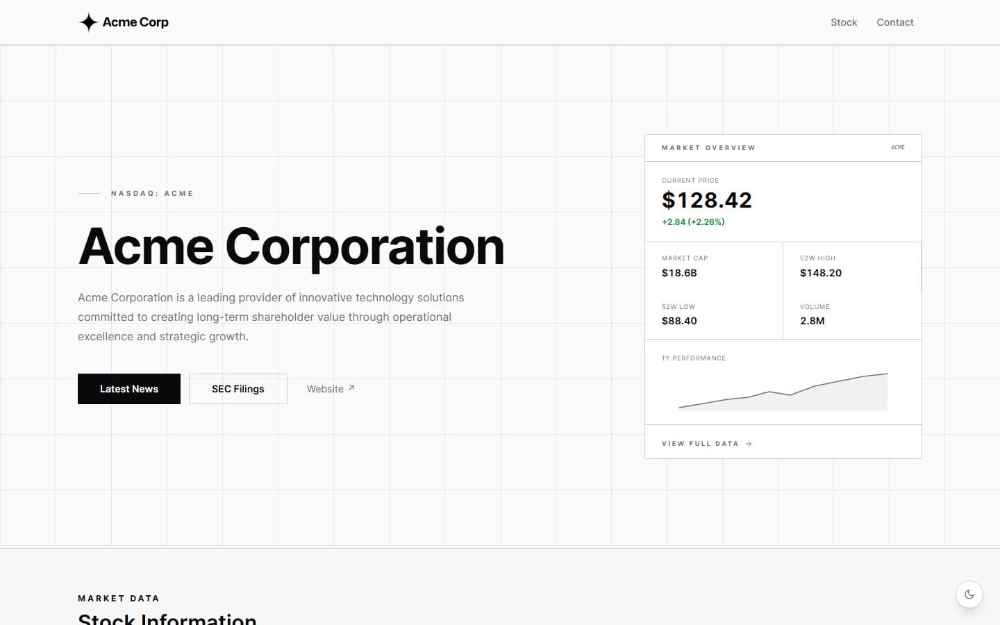 Axiom template preview
