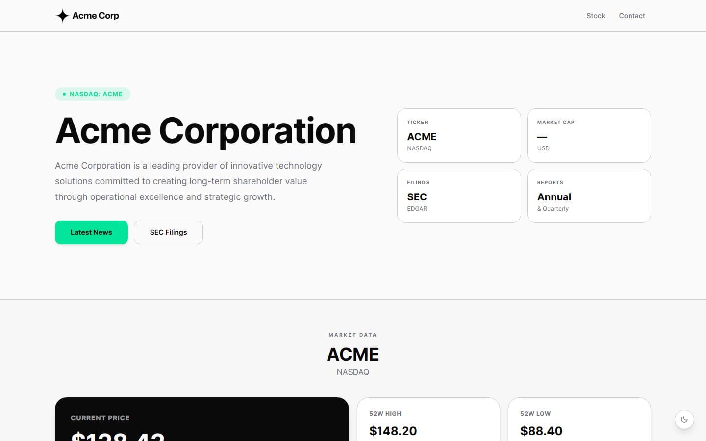 Capital template preview
