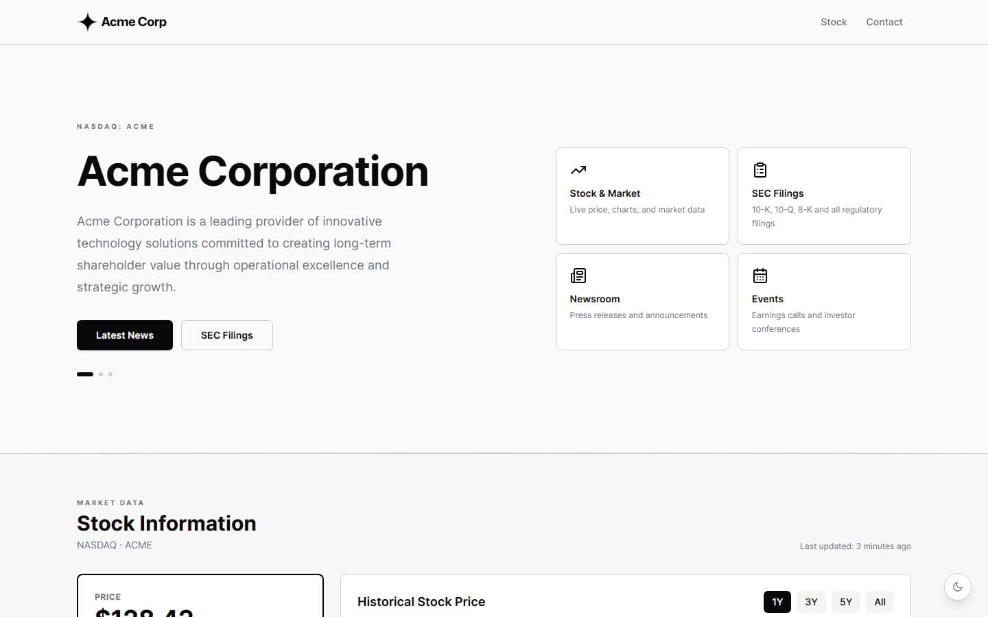 Glide template preview