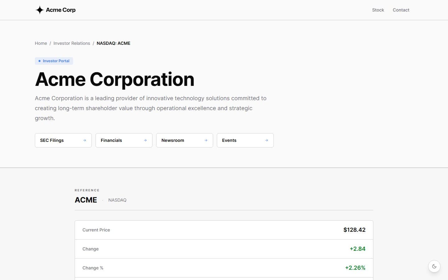 Ratio template preview
