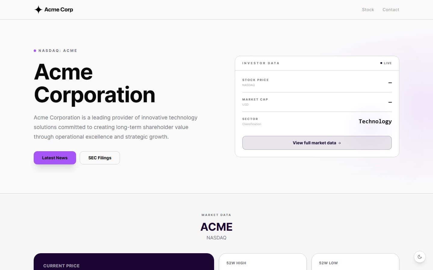 Surge template preview