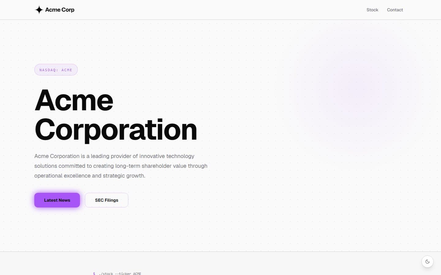 Vapor template preview